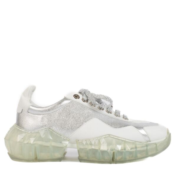 shop 100% authentic second hand Jimmy Choo White Diamond Sneakers - Size 39 on Labellov.com