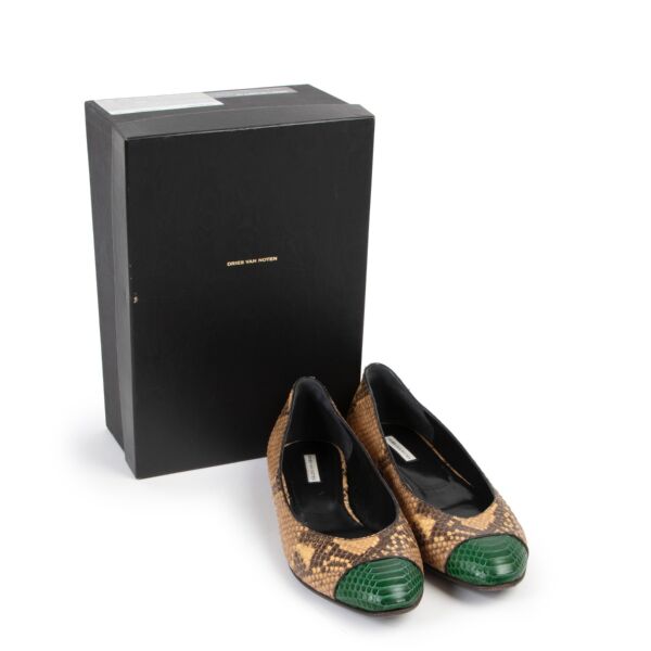 Dries Van Noten Multicolor Python Flats - Size 40