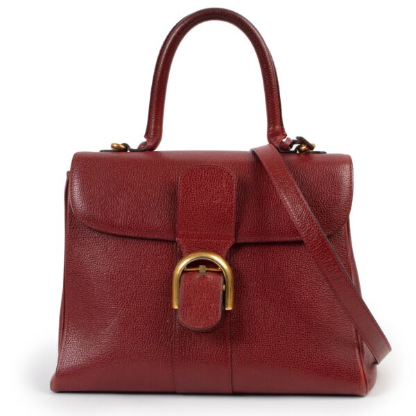 Buy an authentic second hand Delvaux Brillant Burgundy MM at Labellov