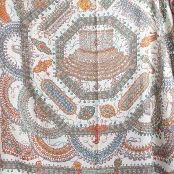 Hermès Multicolor Parures des Maharajas Cashmere/Silk Shawl