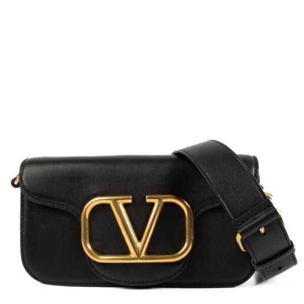 buy 100% authentic pre loved Valentino Garavani Black Loco Shoulder Bag on Labellov.com 