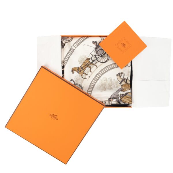 Hermès "La Promenade de Longchamps" Silk Scarf