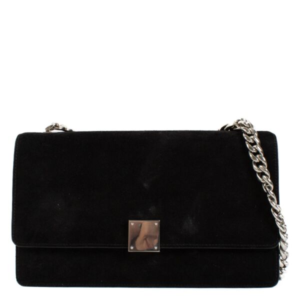 Authentic second hand Celine Black Suede East West Box Bag on Labellov.com