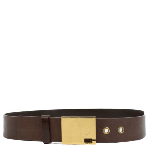 Gucci Brown Belt - size 80