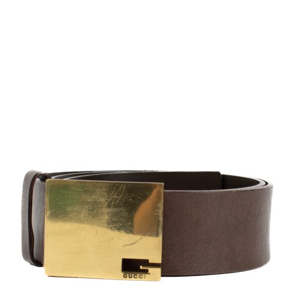 Gucci Brown Belt - size 80