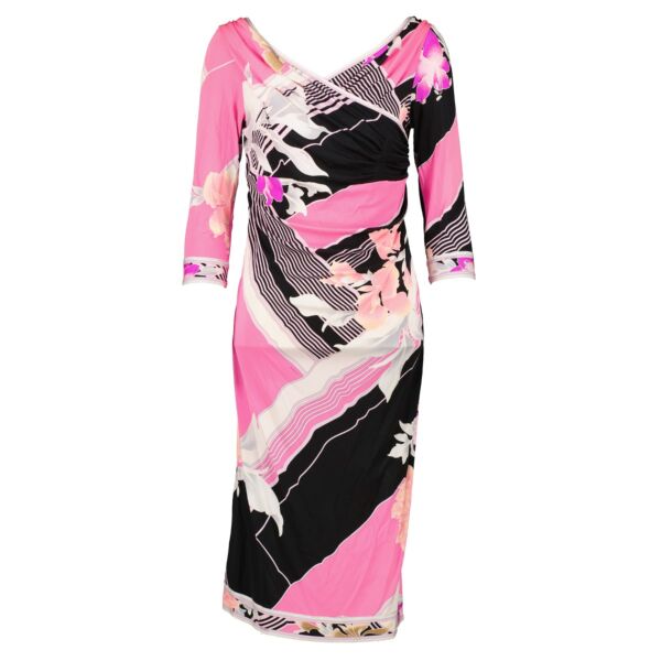 Leonard Multicolor Floral Print Wrap Dress - Size FR38