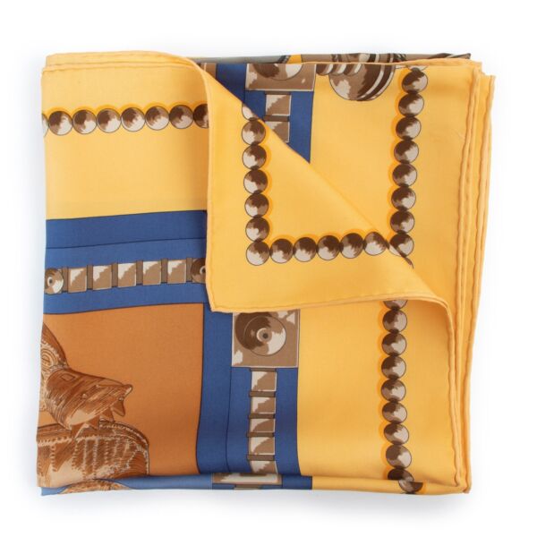 Buy a 100% authentic second hand Hermès Carré Cuillers D'Afrique Silk Scarf at Labellov 