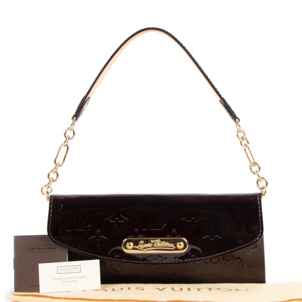 Louis Vuitton Amarante Monogram Vernis Sunset Boulevard Clutch Bag