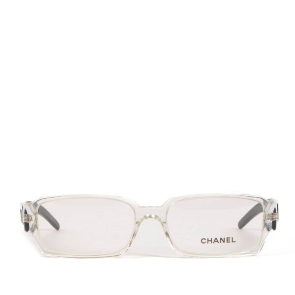 Shop safe online at Labellov these 100% authentic second hand Chanel Black Logo 3059 Optical Glasses