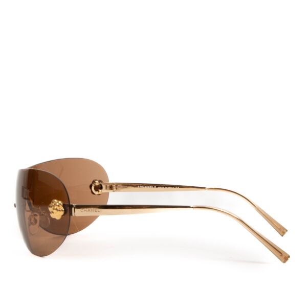 Chanel Brown 4086 Camellia Sunglasses 