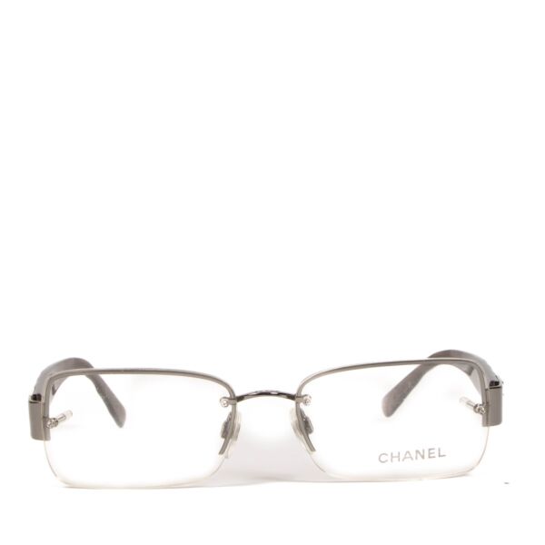 Shop safe online at Labellov these 100% authentic second hand Chanel Grey 2065 CC Quilting Optical Glasses