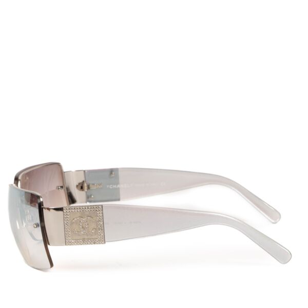 Chanel Metallic 4095 CC Crystal Sunglasses