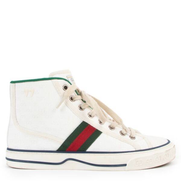 Shop second hand luxury designer high end fashion Gucci Tennis 1977 High Top Sneakers at Labellov.