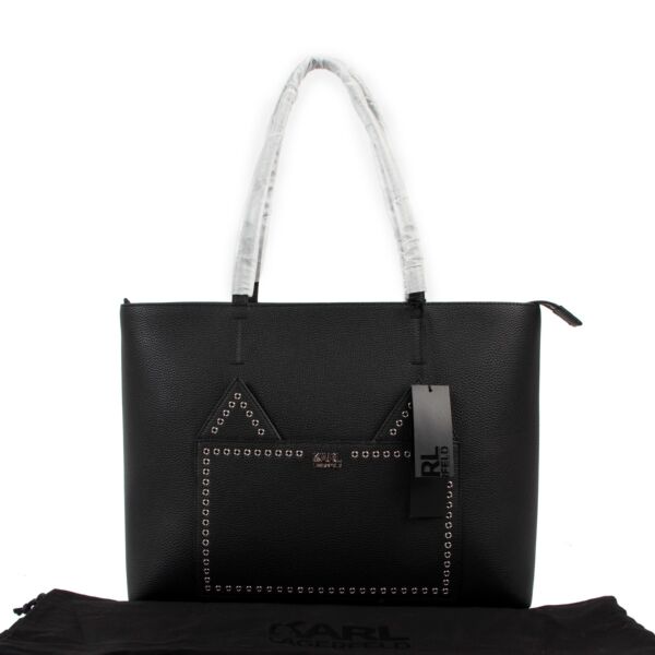 Karl Lagerfeld Black K/Stone Choupette Shopper 