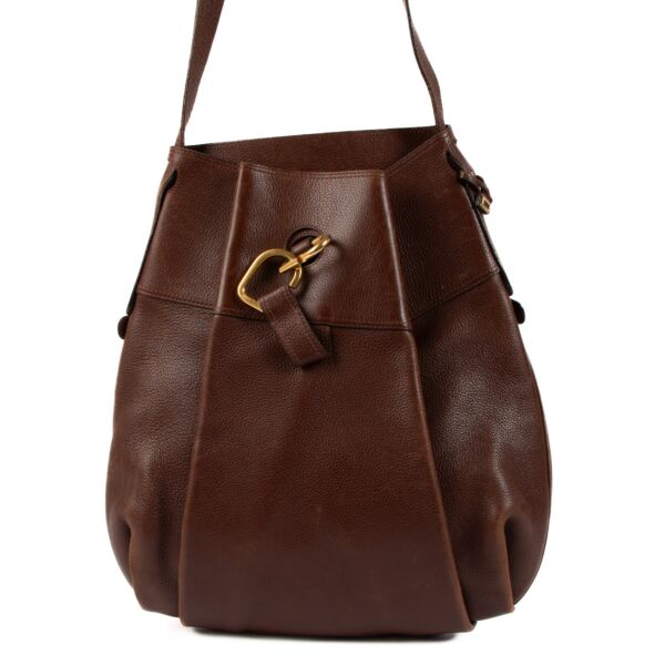 Delvaux Brown Leather Faust Bag