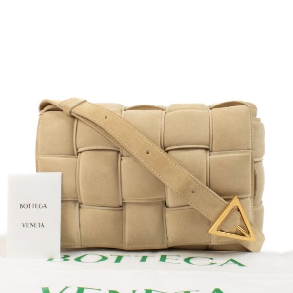 Bottega Veneta Porridge Suede Padded Cassette Bag