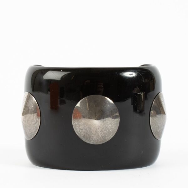 Hermès Black Bois Laqué Bracelet