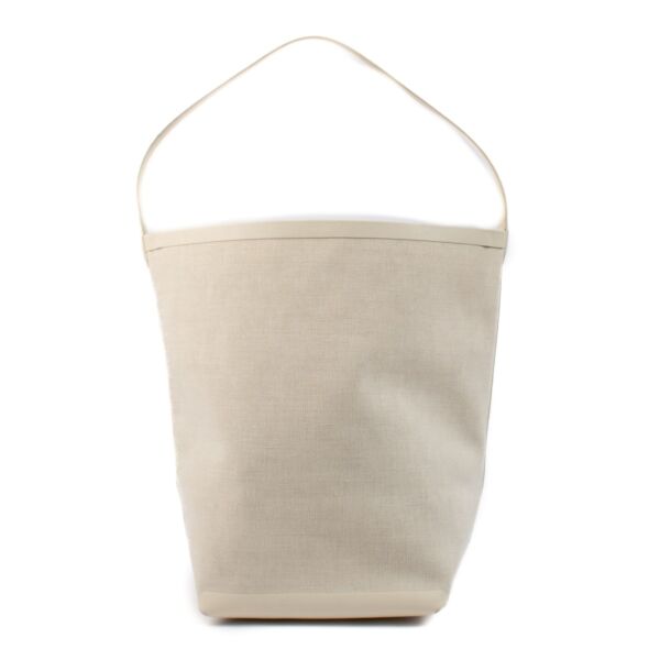 The Row Cream Canvas Large Park N/S Tote Bag