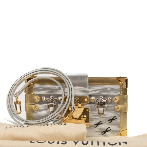 Louis Vuitton Metallic Epi Leather Petite Malle 