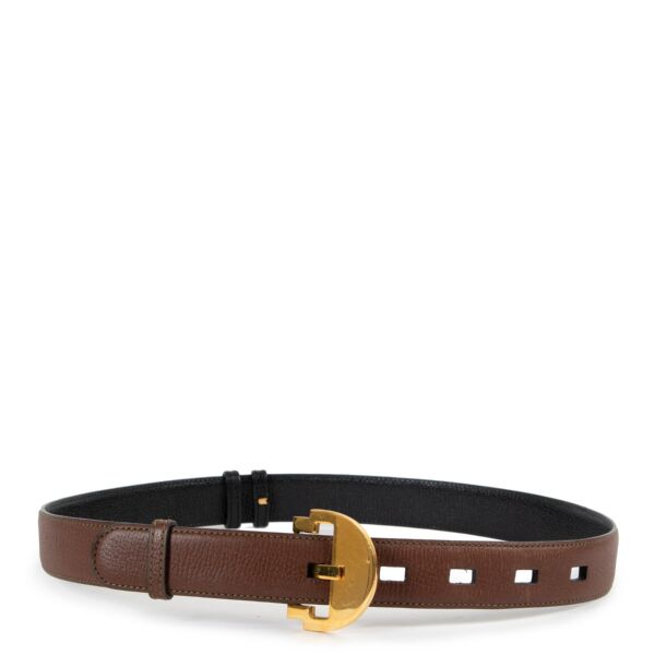 Delvaux Reversible Badine Belt - size 75