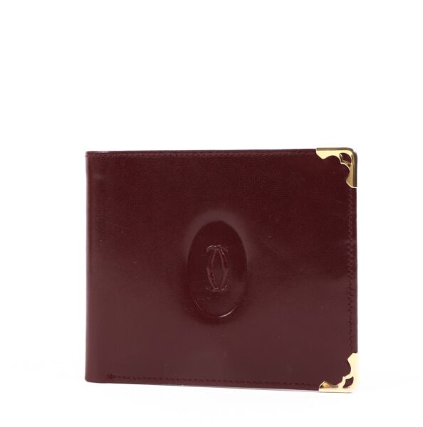 Cartier Burgundy Bi-fold Wallet