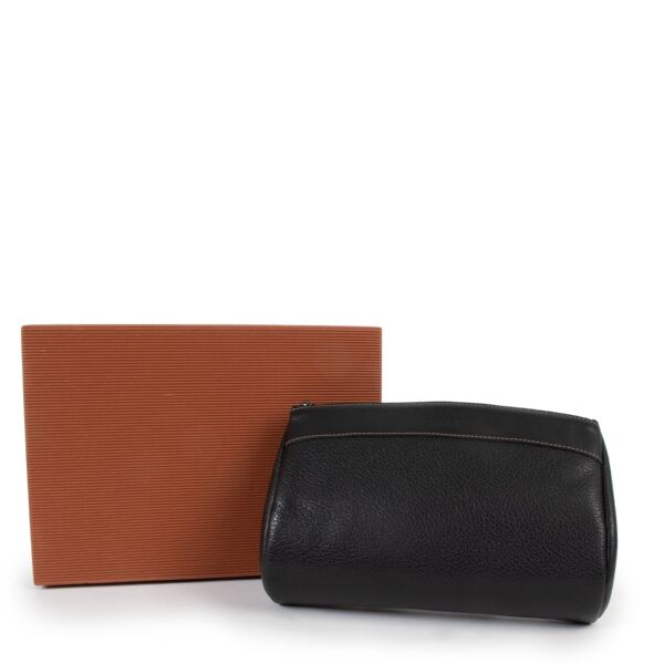 Deux De Delvaux Black Clutch