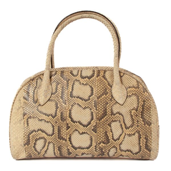 Alaïa Python Bowler Bag