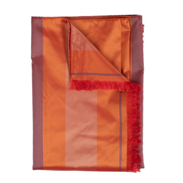 Shop the Hermès Orange Silk Taffeta Scarf at Labellov for a luxurious and vibrant addition to your wardrobe.