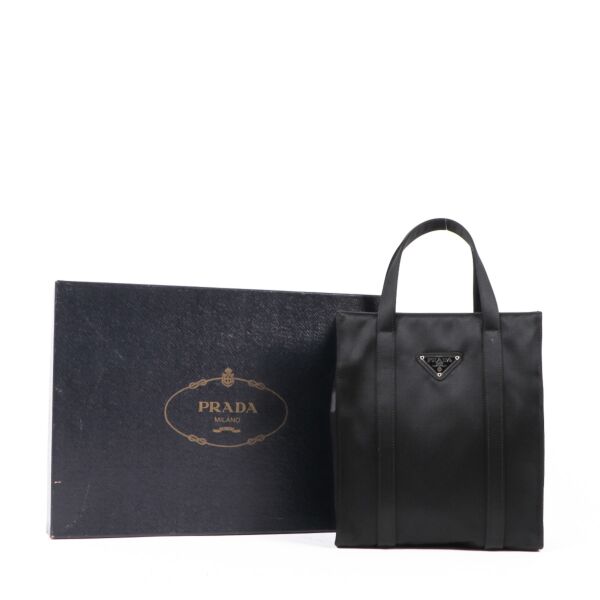 Prada Black Satin Top Handle