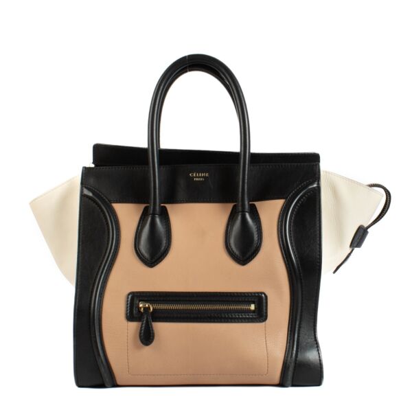 Shop safe online at Labellov in Antwerp, Brussels and Knokke this 100% authentic second hand Celine Tri-Color Mini Luggage Bag
