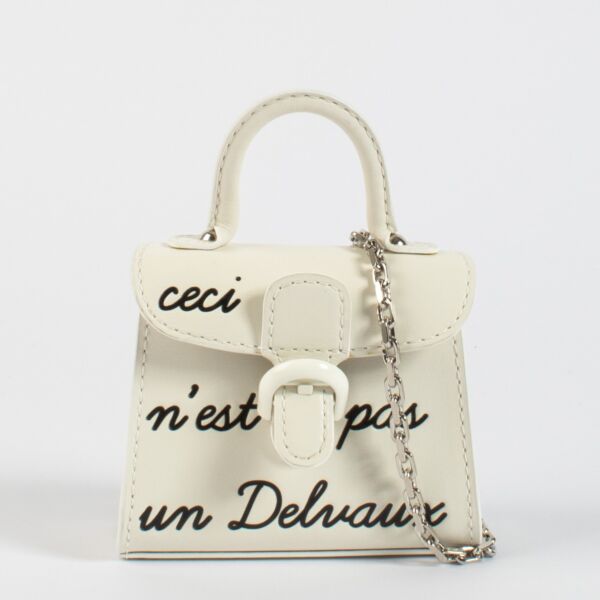 Delvaux Ivory Miniatures Brillant L'Humour Charm with Chain