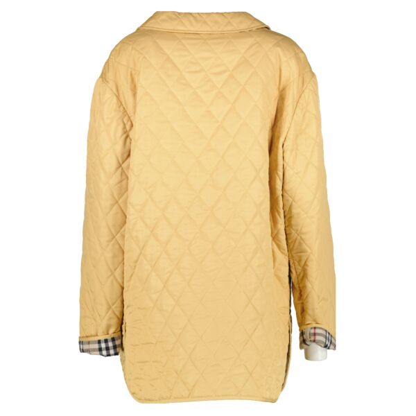 Burberry Yellow Quilted Jacket - Size L