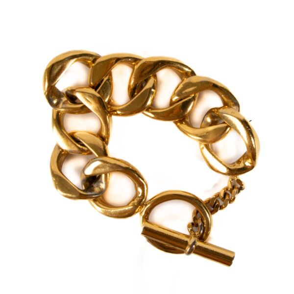 Chanel Vintage Gold Chain Bracelet