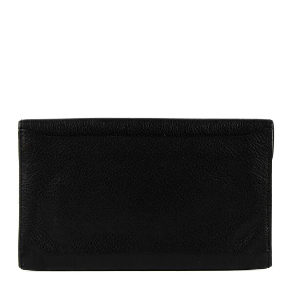 Delvaux Black Leather Vintage Wallet