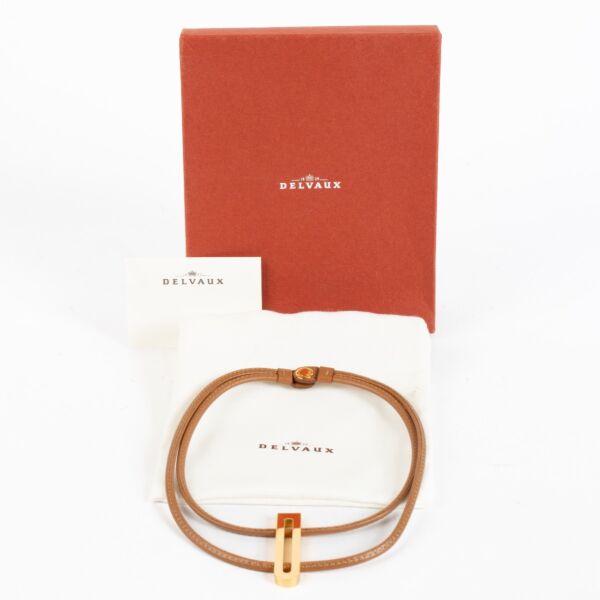 Delvaux Camel Dé Clic Necklace