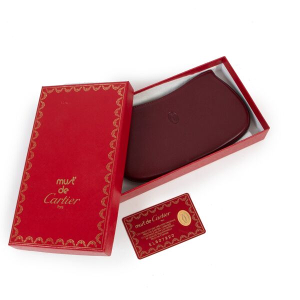 Cartier Vintage Burgundy Small Pouch