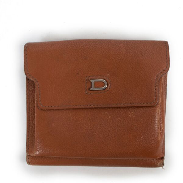 Delvaux Cognac Leather Wallet