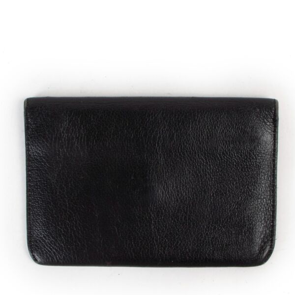 Delvaux Black Diabolo Jumping Leather Wallet