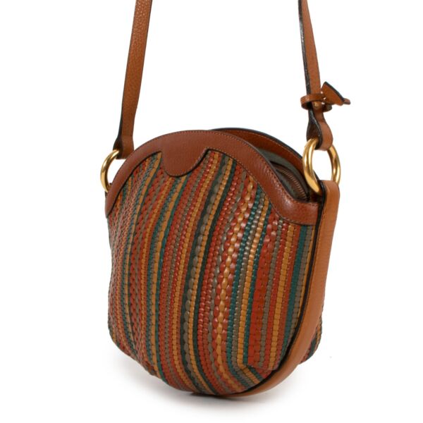 Delvaux Toile de Cuir Multicolor Crossbody Bag