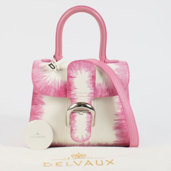 Delvaux Flamingo Cuir Oeillet Brillant Mini Bag