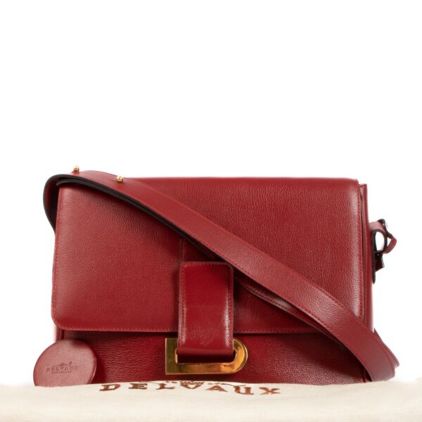 Delvaux Poirier Red Jumping Crossbody Bag