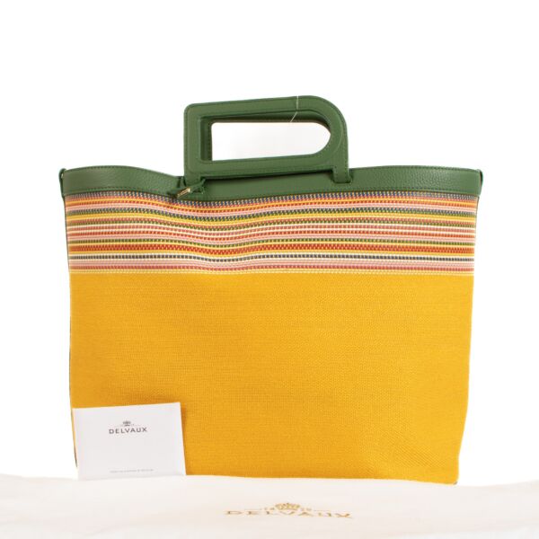 Delvaux Multicolor D to D MM Toile Sangle Taurillon Empire