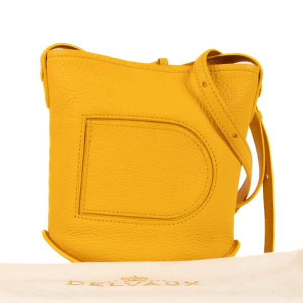 Delvaux Saffron Taurillon Soft Pin Mini Crossbody Bag