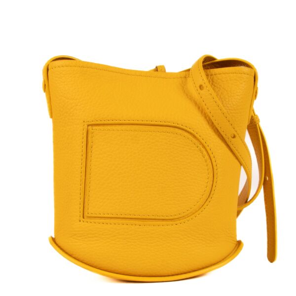 Delvaux Safran Taurillon Soft Pin Mini Crossbody Bag