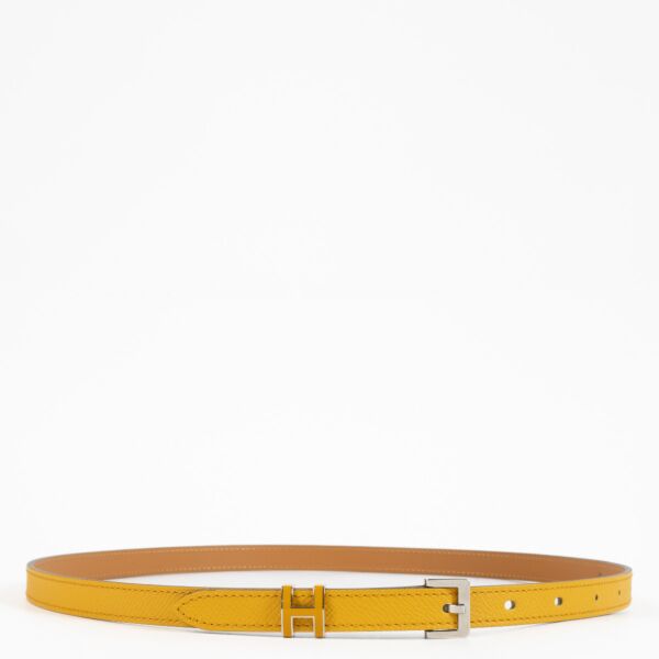 Hermès Pop H 15 Jaune Ambre Belt - size 85