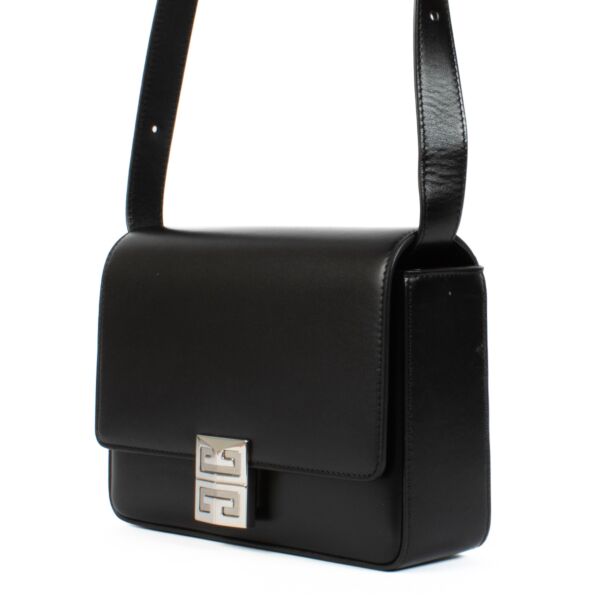 Givenchy Black Box Calfskin Medium 4G Crossbody Bag