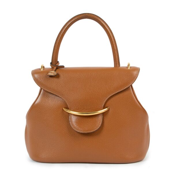 Shop vintage Delvaux Fauve Baltimore PM Top Handle Bag at Labellov