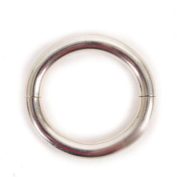 Hermès Lima Sterling Silver Bangle Bracelet