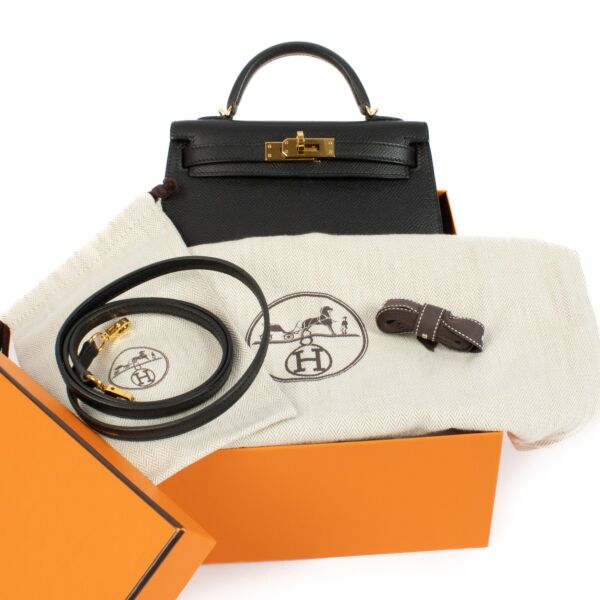 Hermès Kelly II Mini Black Epsom GHW