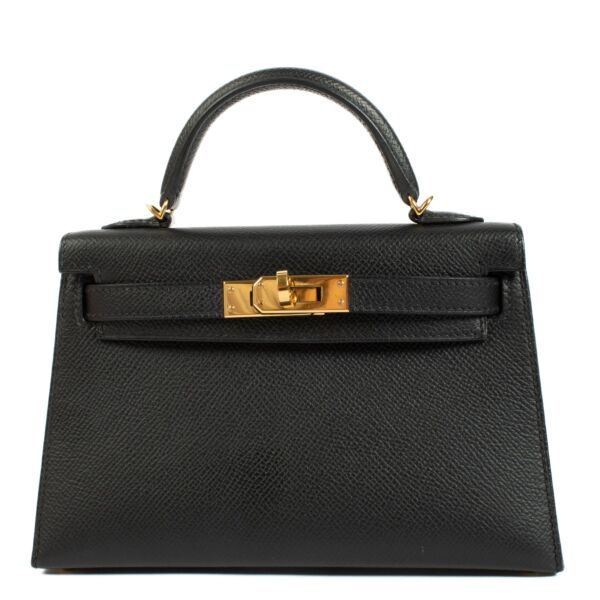 Hermès Kelly Mini Black Epsom GHW